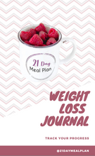 Load image into Gallery viewer, 21 Day Meal Plan Accountability Journal